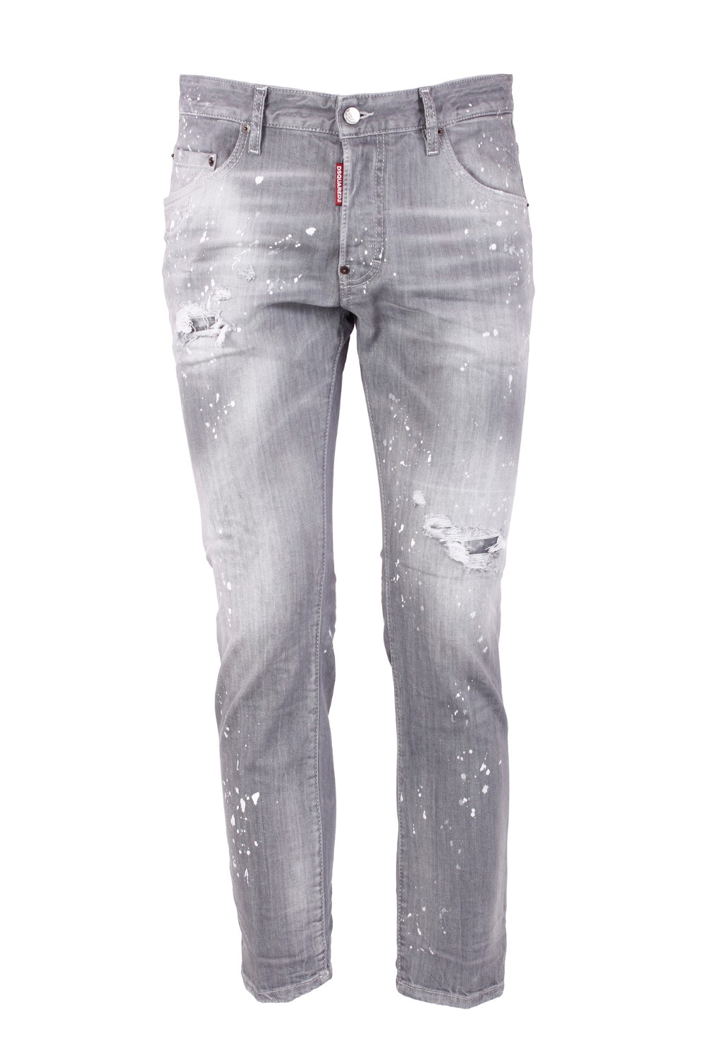 shop DSQUARED2 Saldi Jeans: DSQUARED2 jeans in denim di cotone stretch.
Modello skater.
Vestibilità slim.
Lavaggio used con dettagli destroyed e macchie di vernice.
Chiusura con bottoni.
Label logata sulla patta.
Etichetta logata sul retro, in pelle.
Composizione: 98% Cotone 2% Elastan.
Made in Italy.. S74LB1477 S30260-852 number 792283